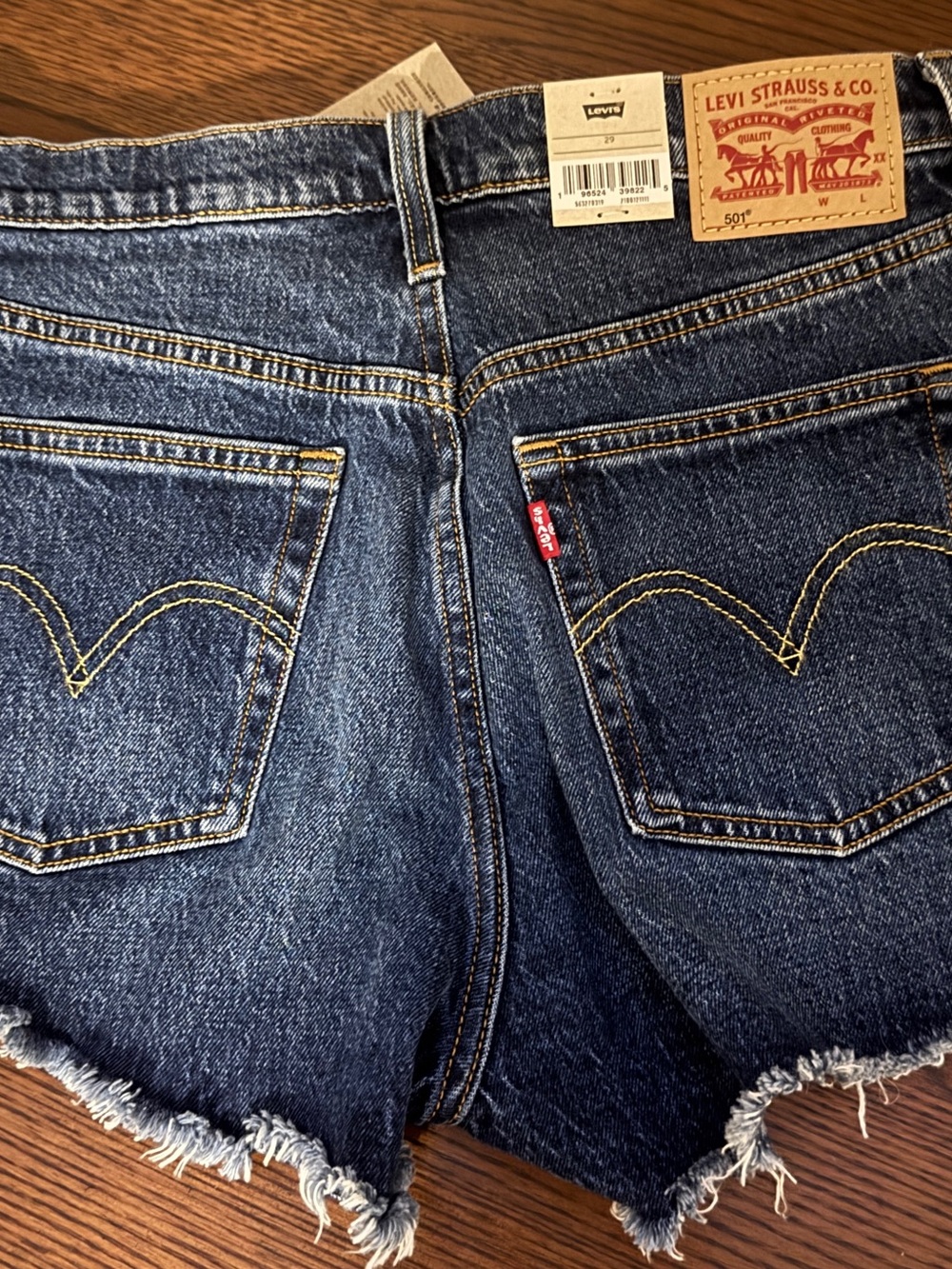 Levi's Classic Medium Blue Denim Jeans with Patch